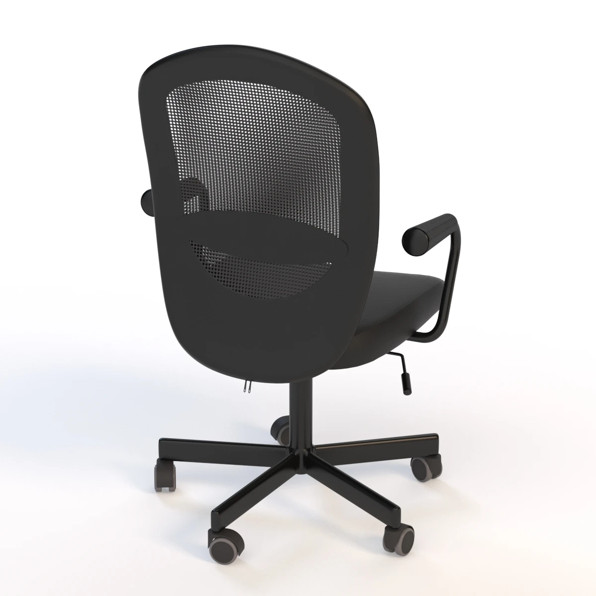 Ikea Flintan Nominell Swivel Chair With Armrests 3D Model_03