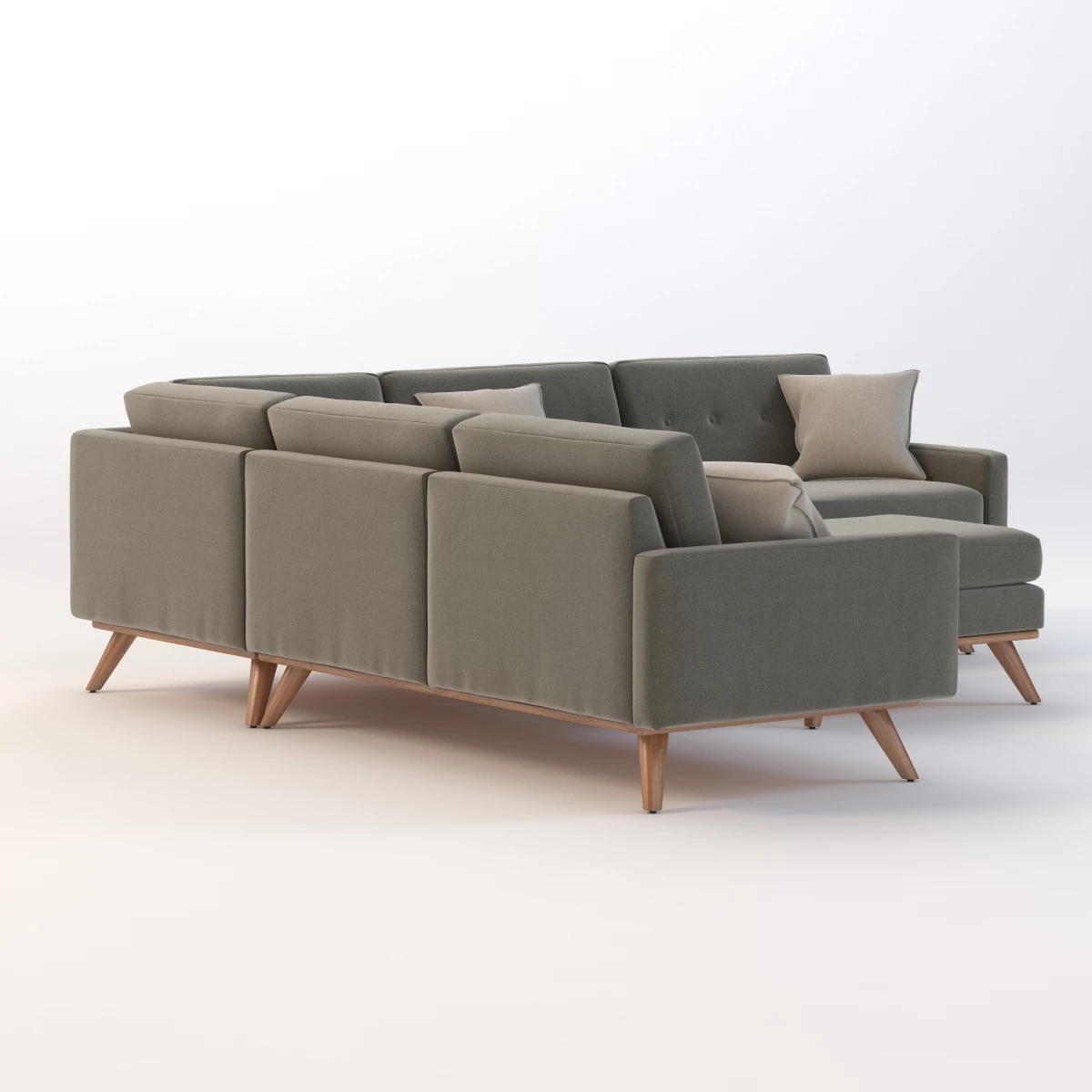 Joybird Hopson Apartment Corner Sofa 3D Model_01