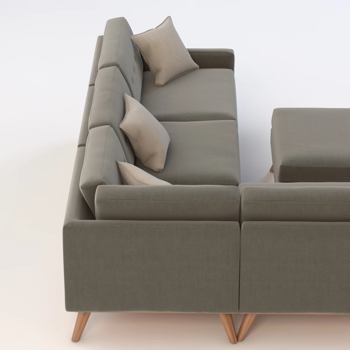 Joybird Hopson Apartment Corner Sofa 3D Model_03