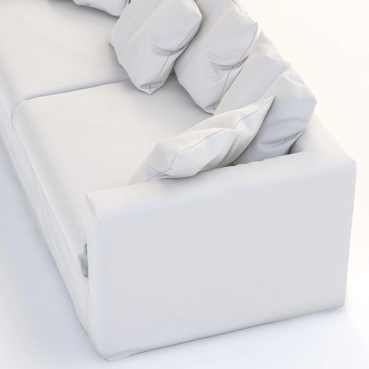 Le Grand Air Sofa White 3D Model_03