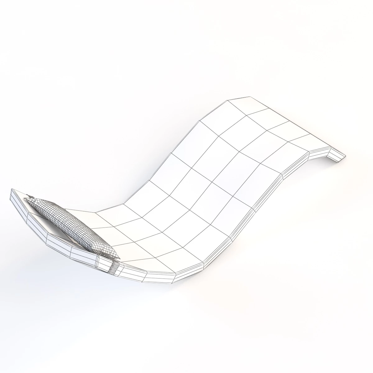 Ledge Lounger Pool Chaise 3D Model_013