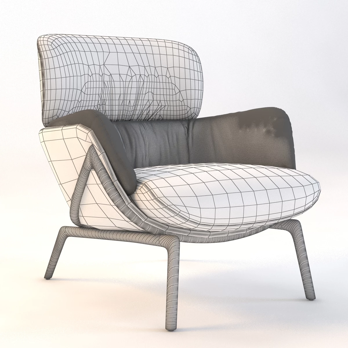 Luca Nichetto 101 Elysia Lounge Chair 3D Model_09