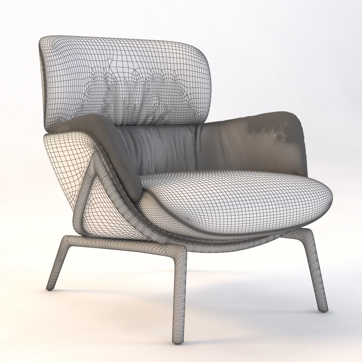 Luca Nichetto 101 Elysia Lounge Chair 3D Model_011
