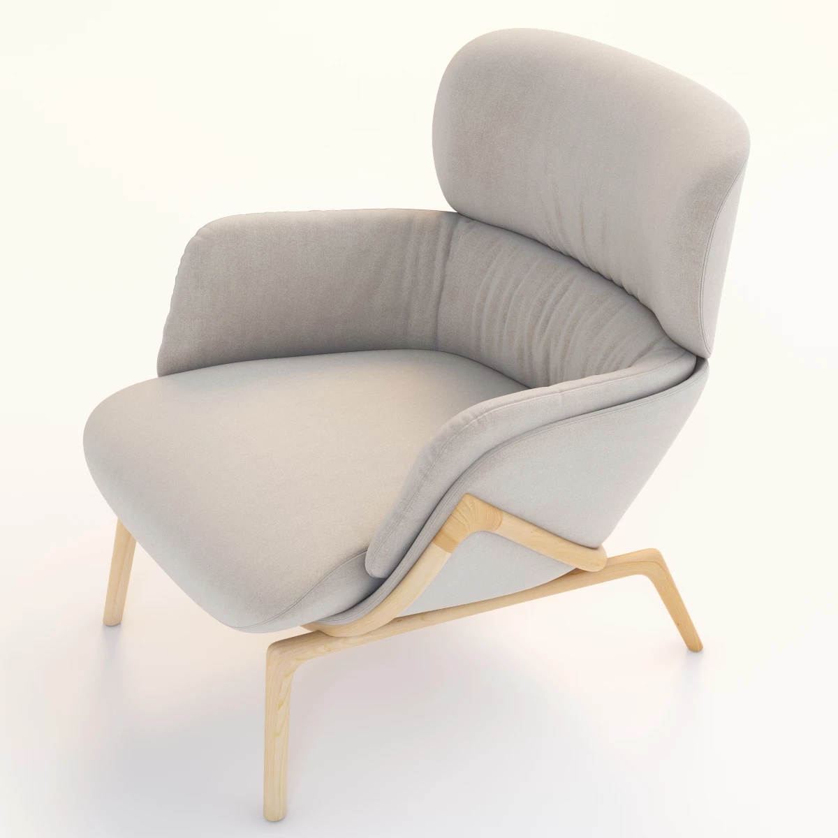 Luca Nichetto 101 Elysia Lounge Chair 3D Model_06