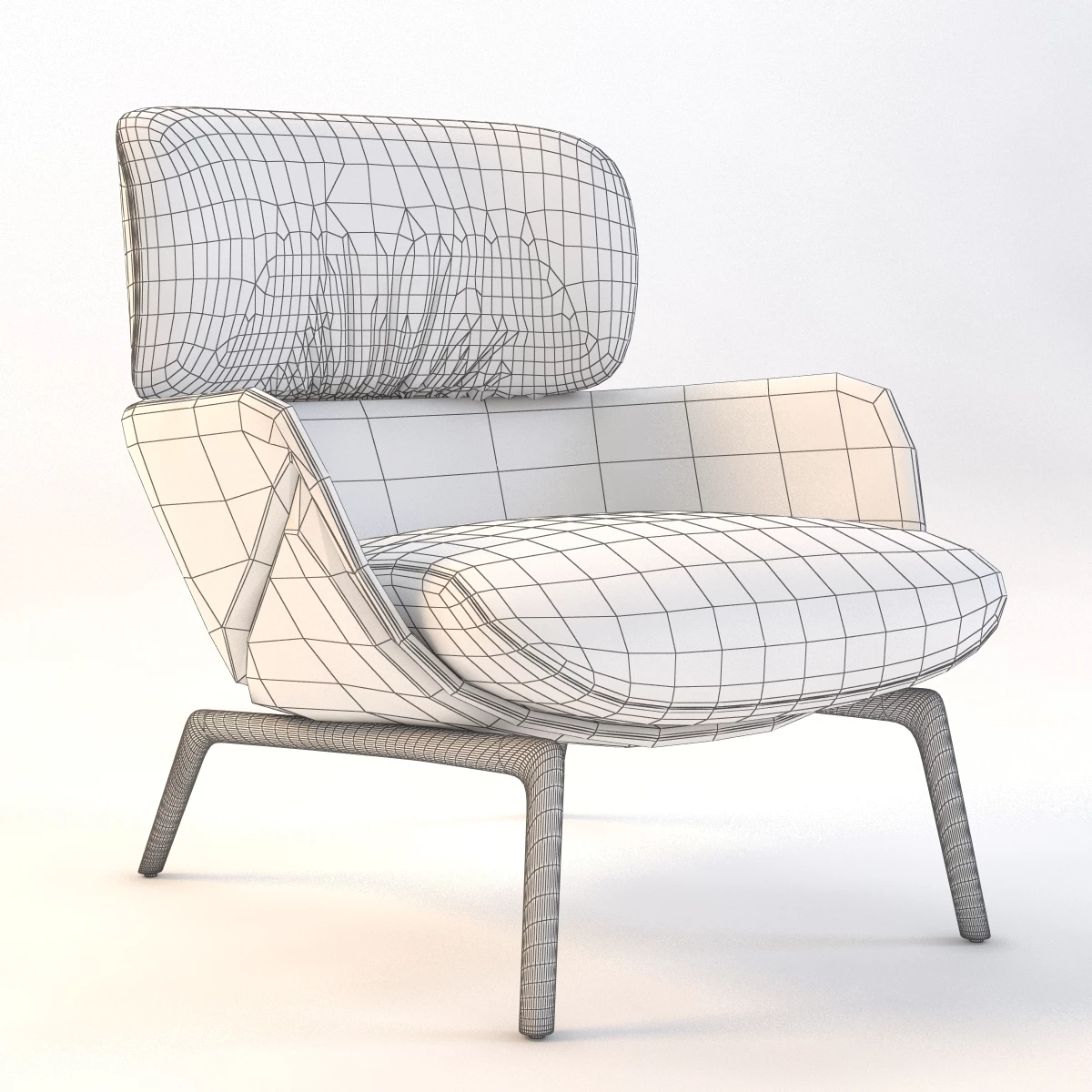 Luca Nichetto 101 Elysia Lounge Chair 3D Model_010