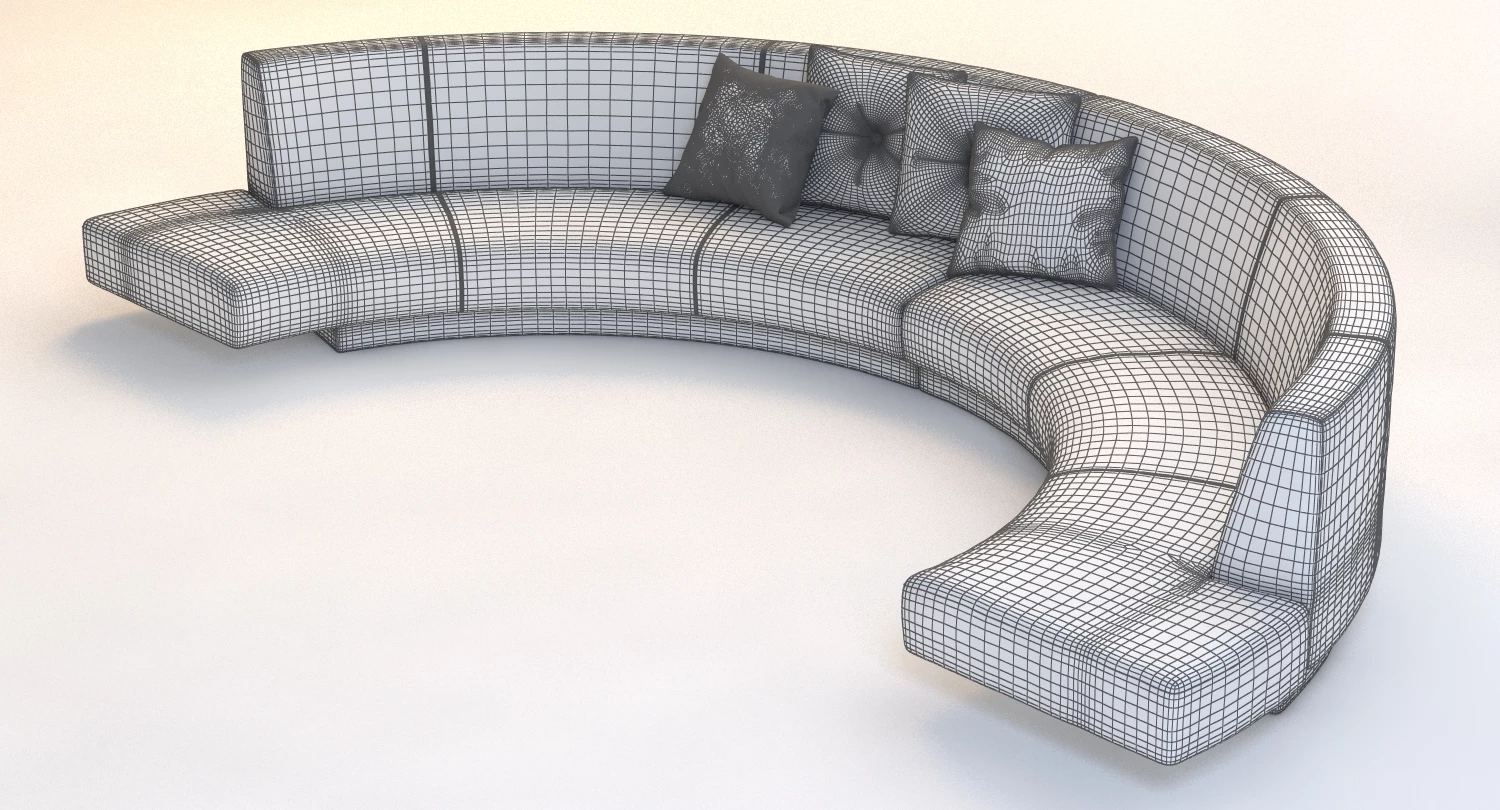 Melissa Curved Sofa 3D Model_010