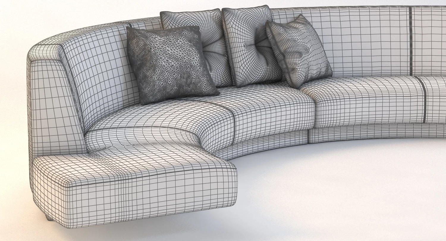 Melissa Curved Sofa 3D Model_09