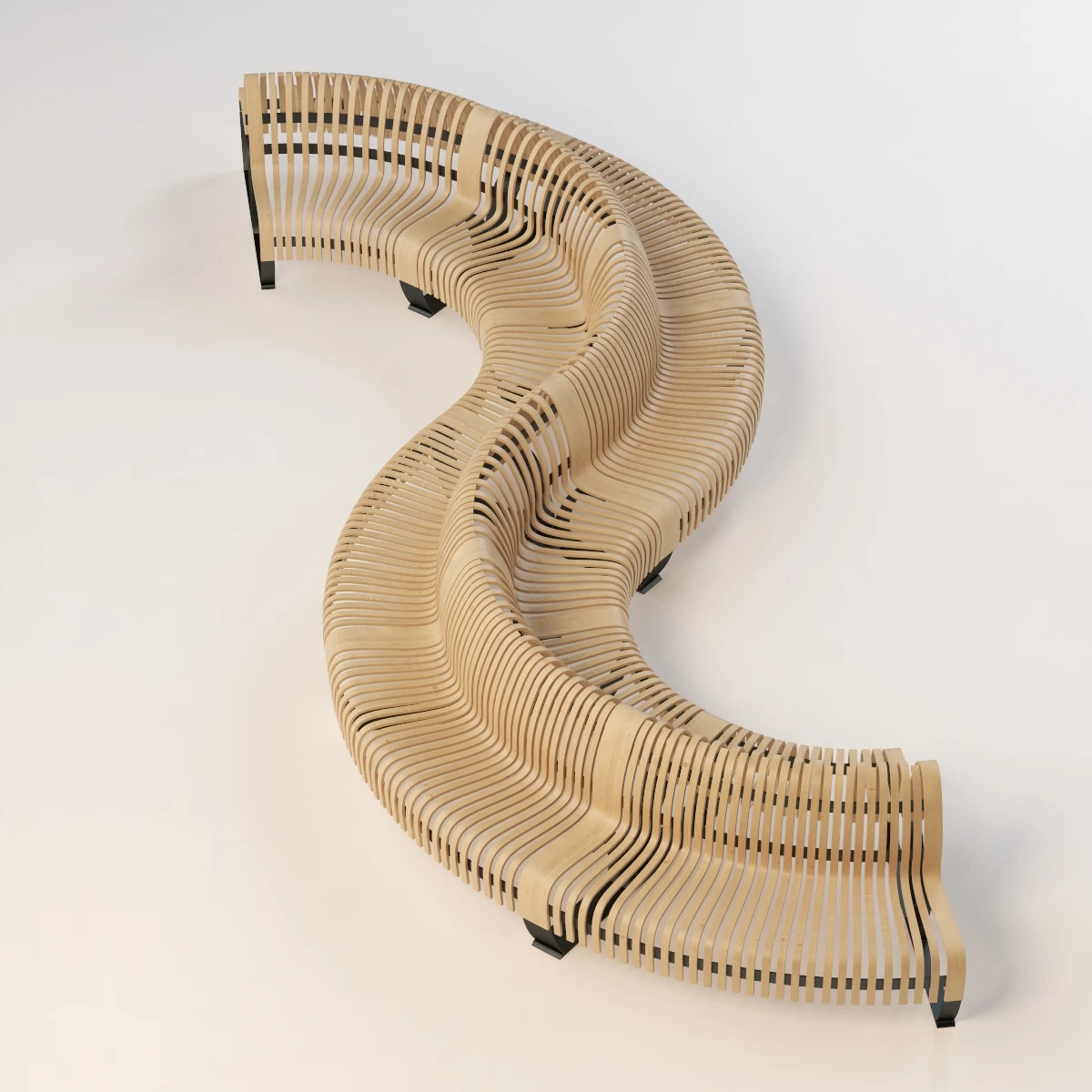 Nova C Double Bench 3D Model_01