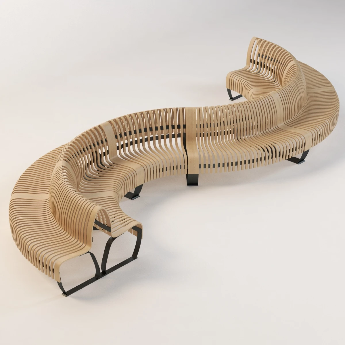 Nova C Double Bench 3D Model_04