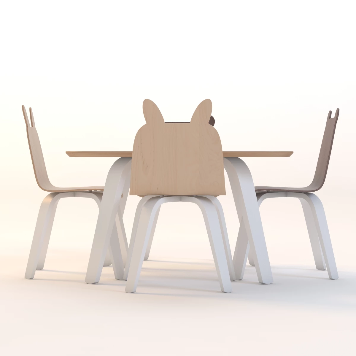 Oeuf Play Table And Chairs 3D Model_08