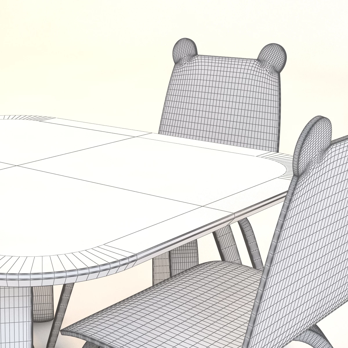 Oeuf Play Table And Chairs 3D Model_010