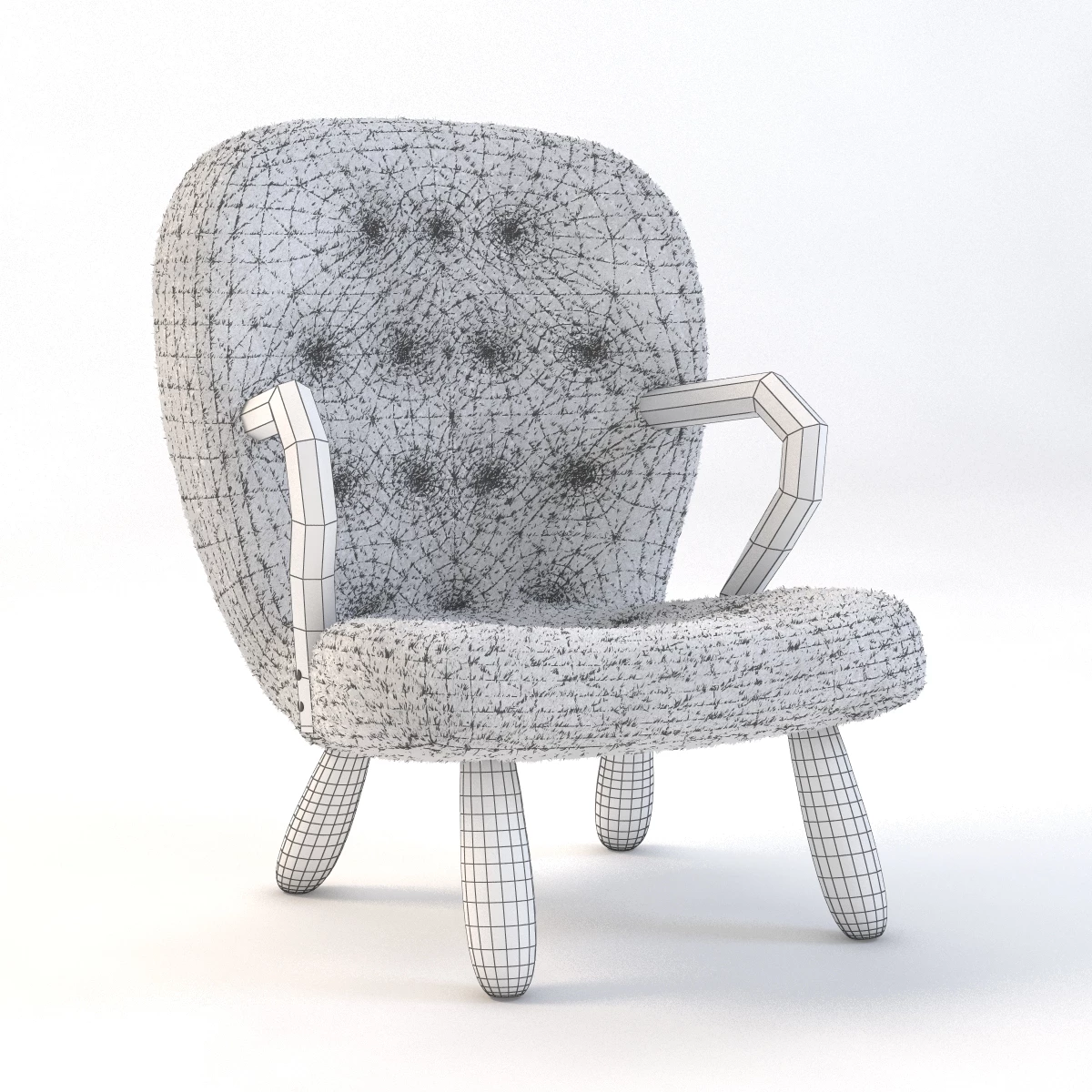 Philip Arctander Chair 3D Model_09