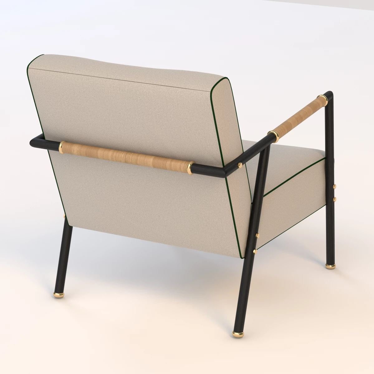 Pinto Lodge Armchair 3D Model_04