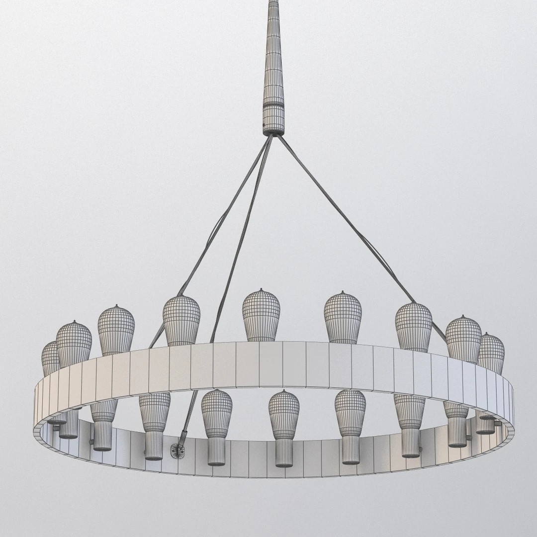 Robert Abbey Candelaria Chandelier 3D Model_09