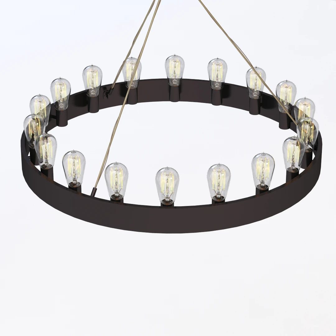 Robert Abbey Candelaria Chandelier 3D Model_04