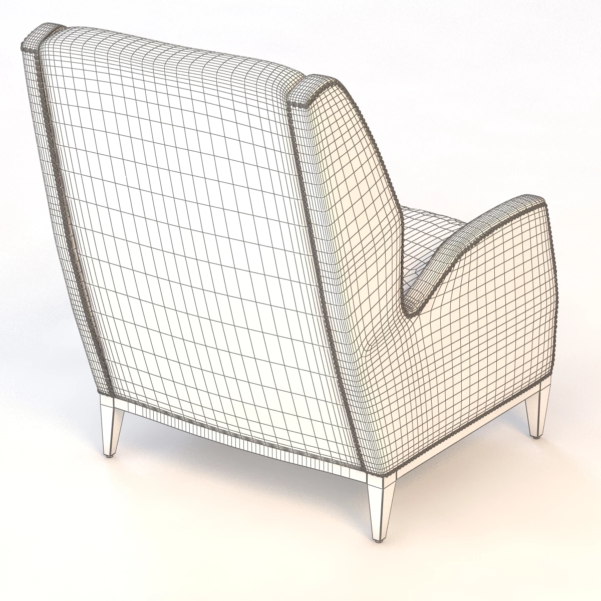 Rockhill Wing Chair 3D Model_011