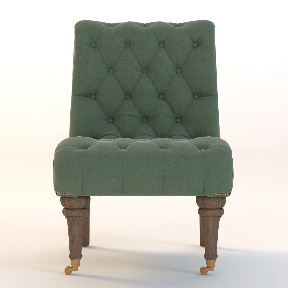 Slub Velvet Orianna Slipper Chair 3D Model_08