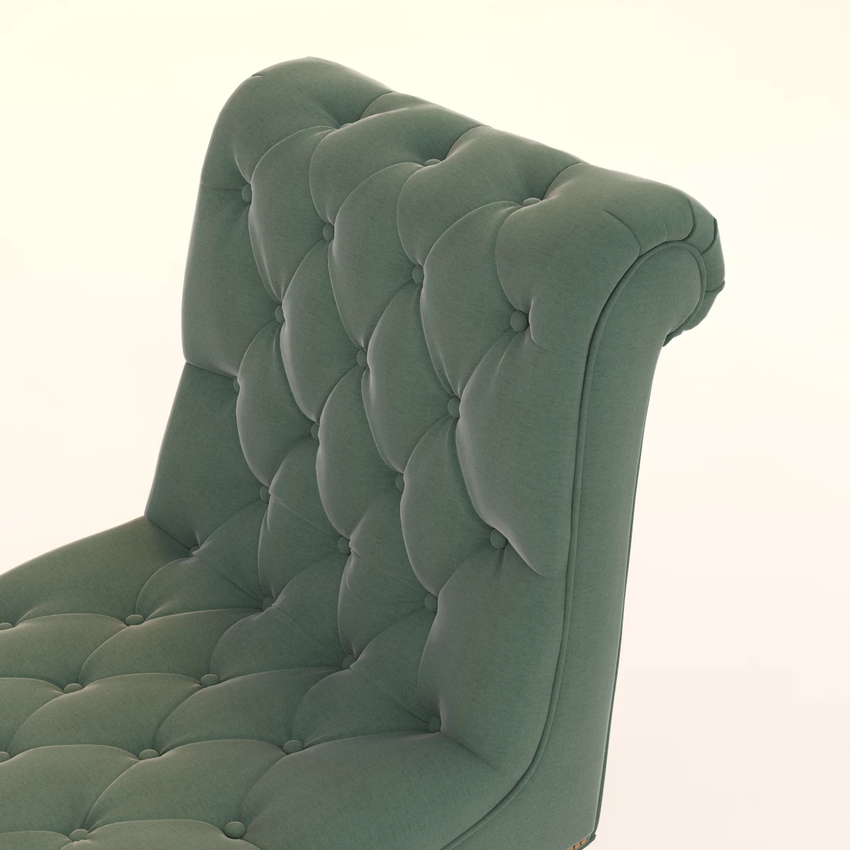 Slub Velvet Orianna Slipper Chair 3D Model_05