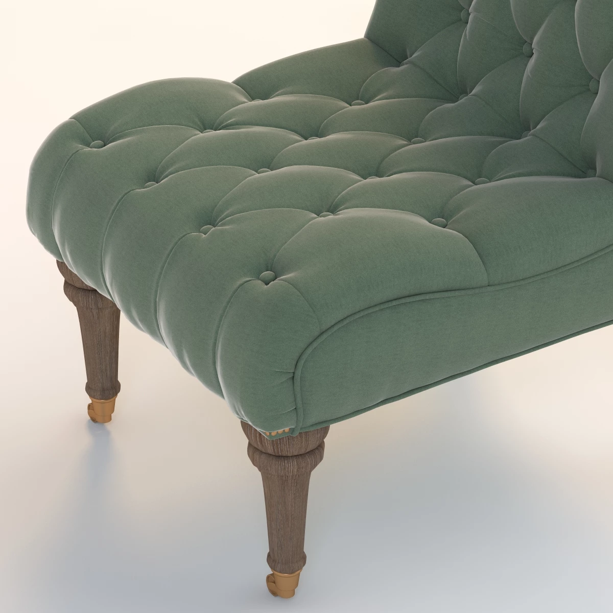 Slub Velvet Orianna Slipper Chair 3D Model_06