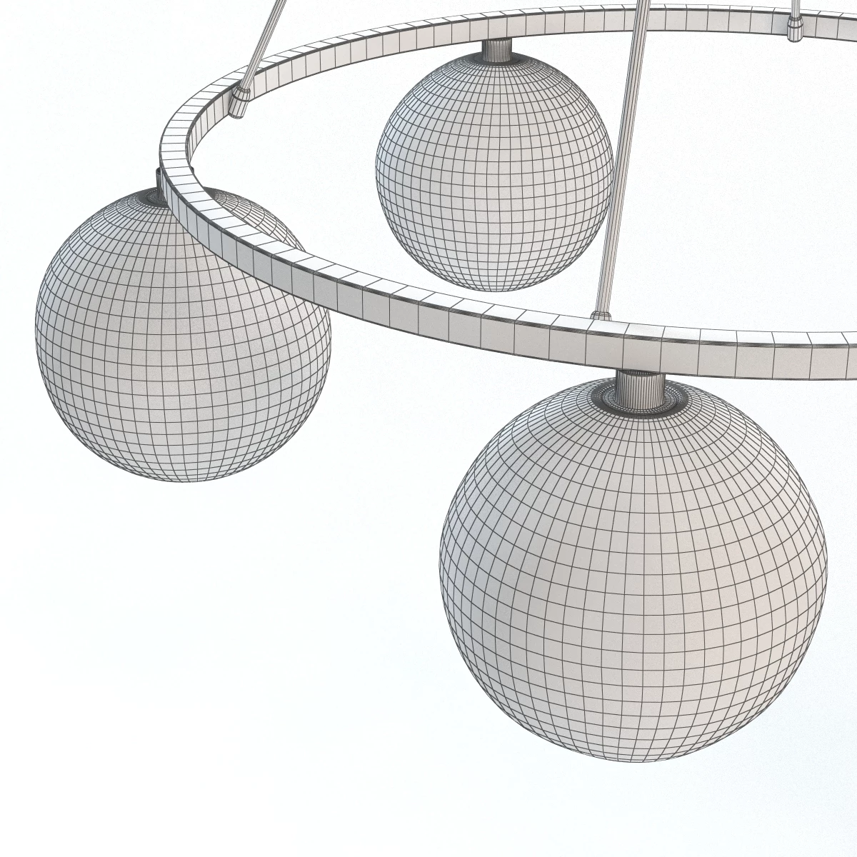 Sola 36 Modern Chandelier 3D Model_08