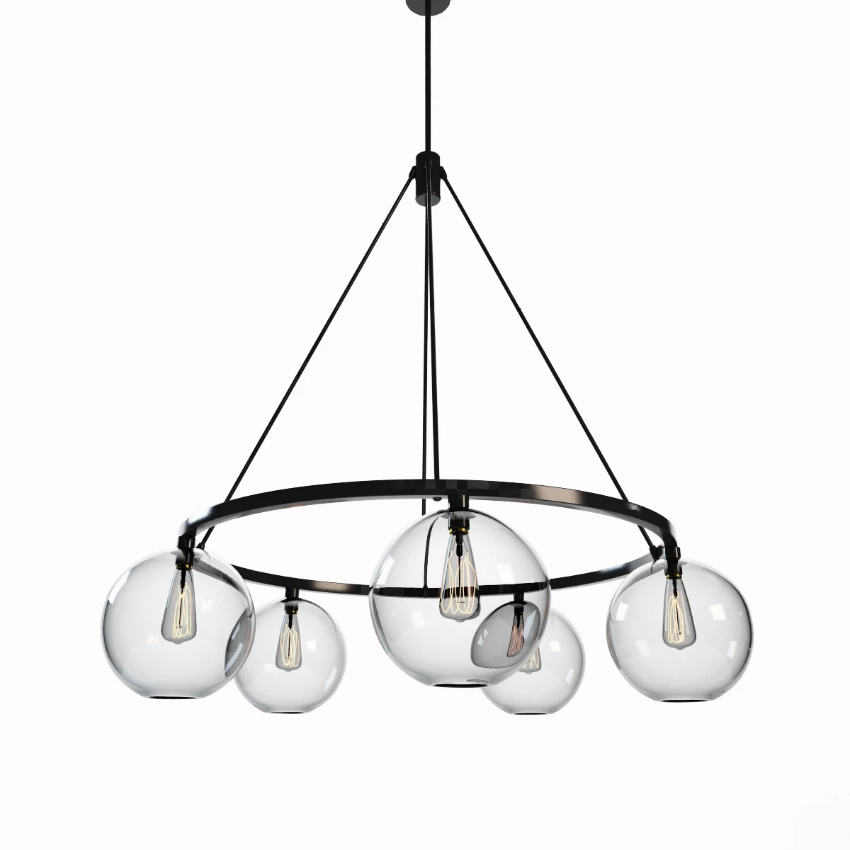 Sola 36 Modern Chandelier 3D Model_01