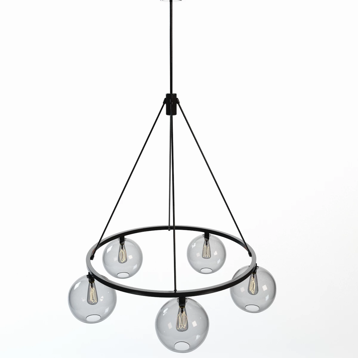 Sola 36 Modern Chandelier 3D Model_05