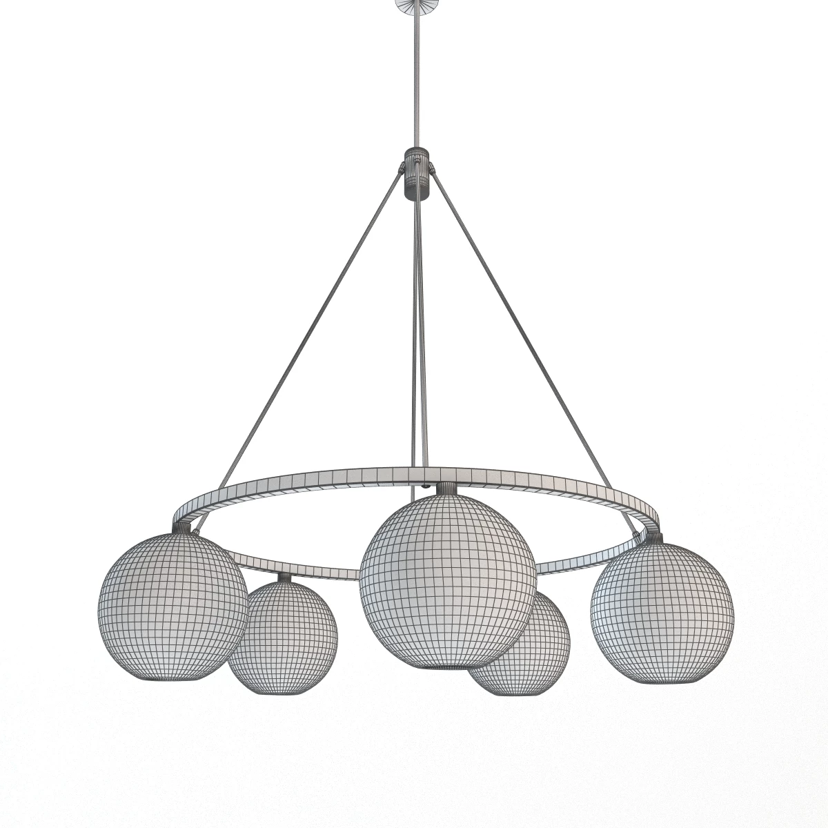 Sola 36 Modern Chandelier 3D Model_07