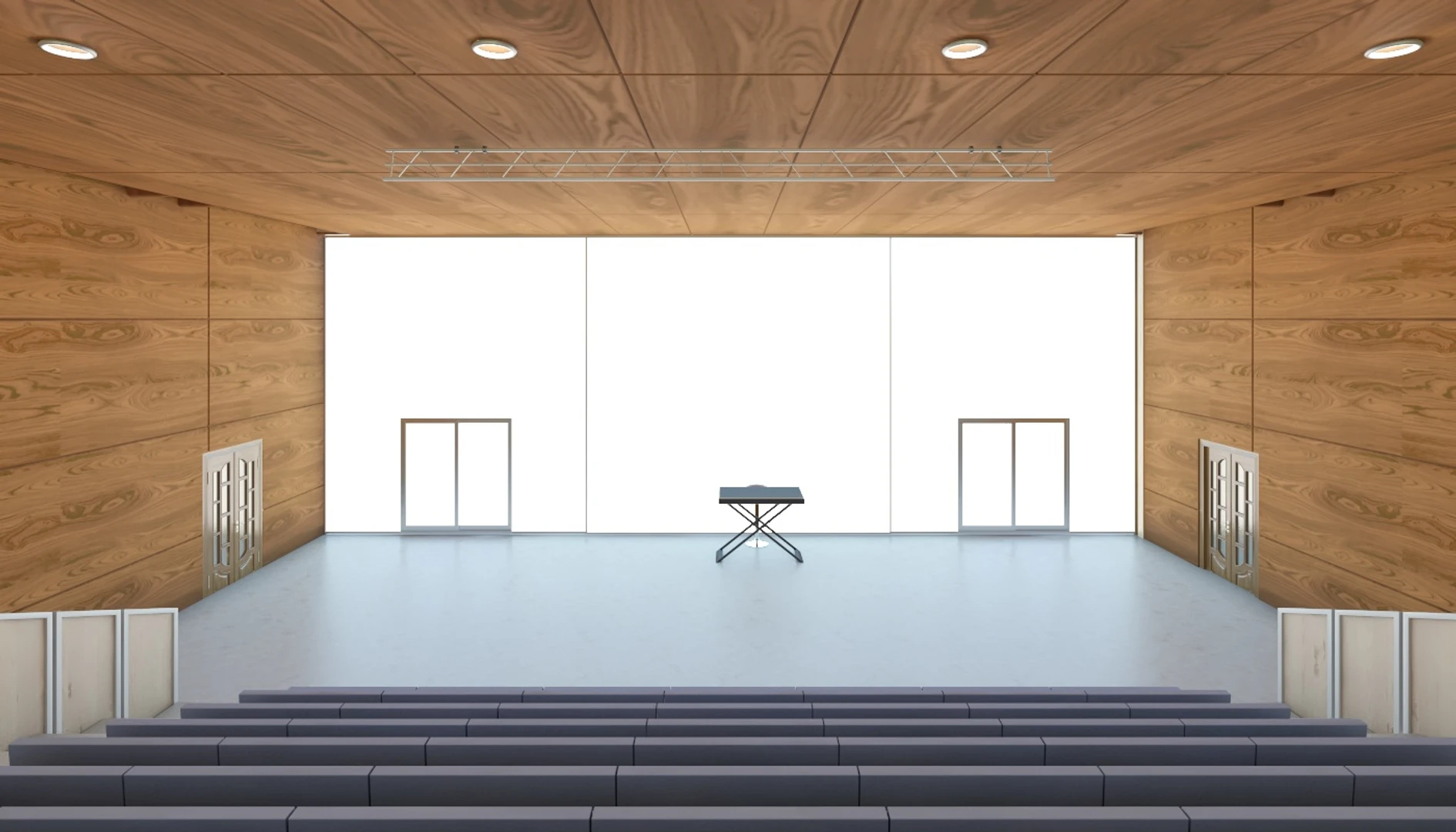 Truffaut Multi-Purpose Hall Theater Interior Scene 3D Model_03