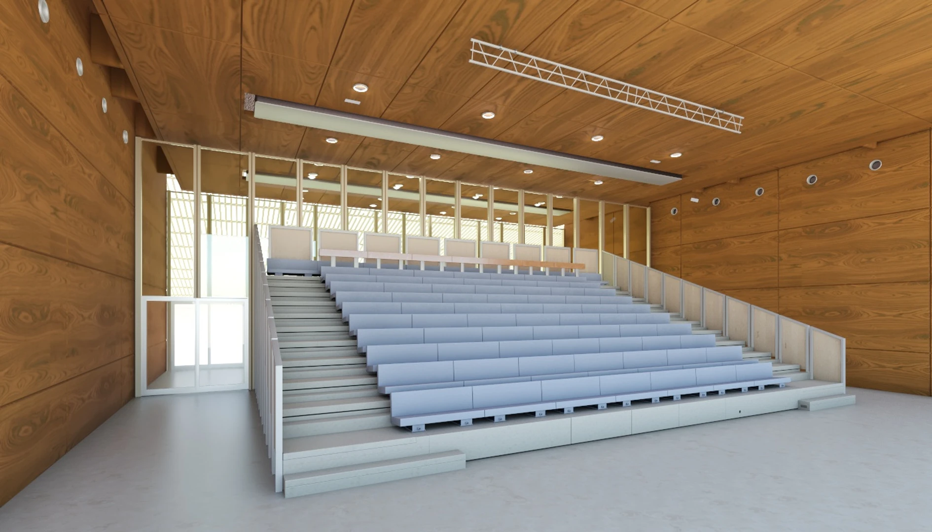 Truffaut Multi-Purpose Hall Theater Interior Scene 3D Model_05