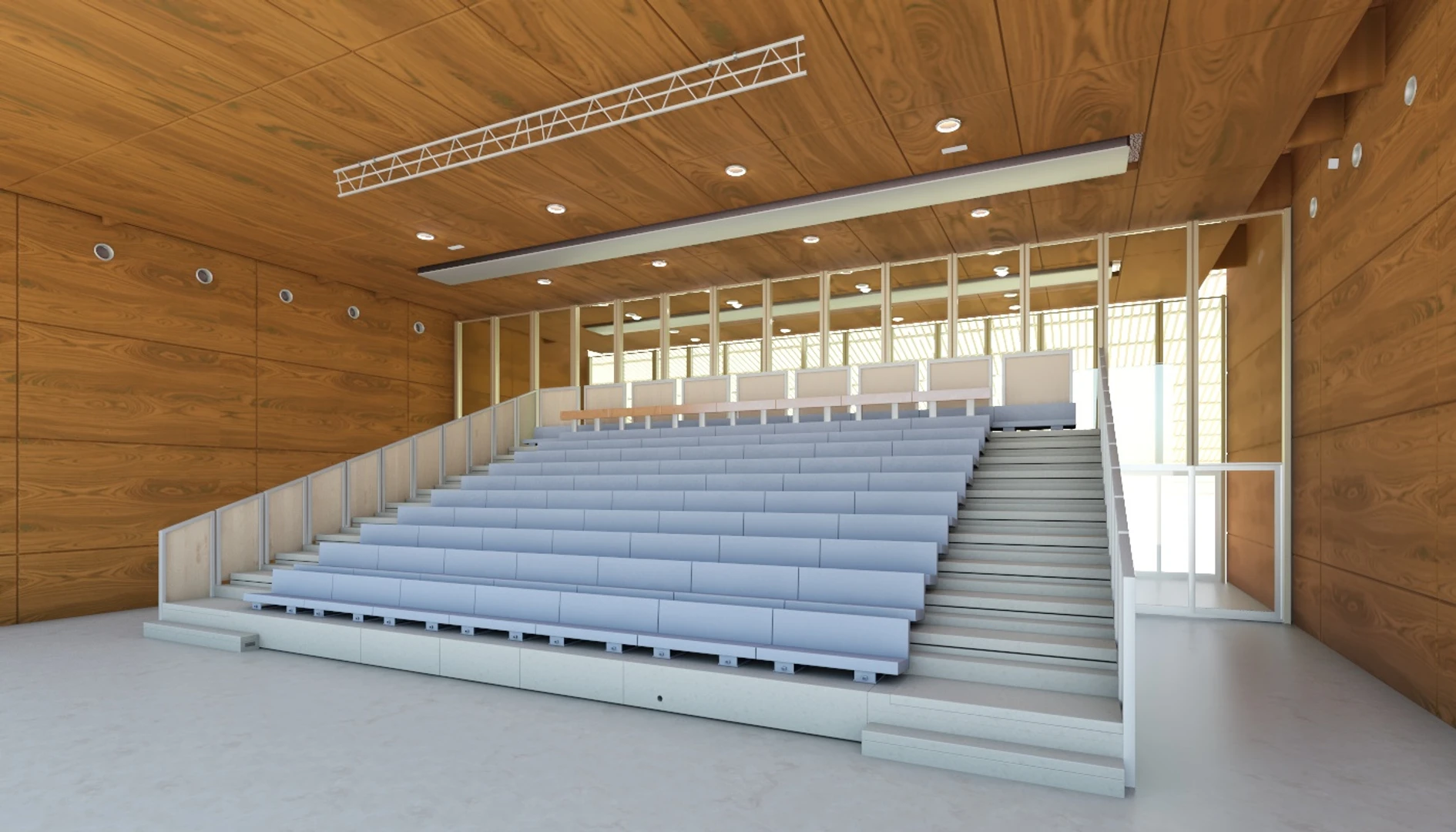 Truffaut Multi-Purpose Hall Theater Interior Scene 3D Model_04