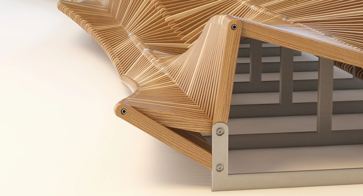 Uiliuili Bench 3D Model_07
