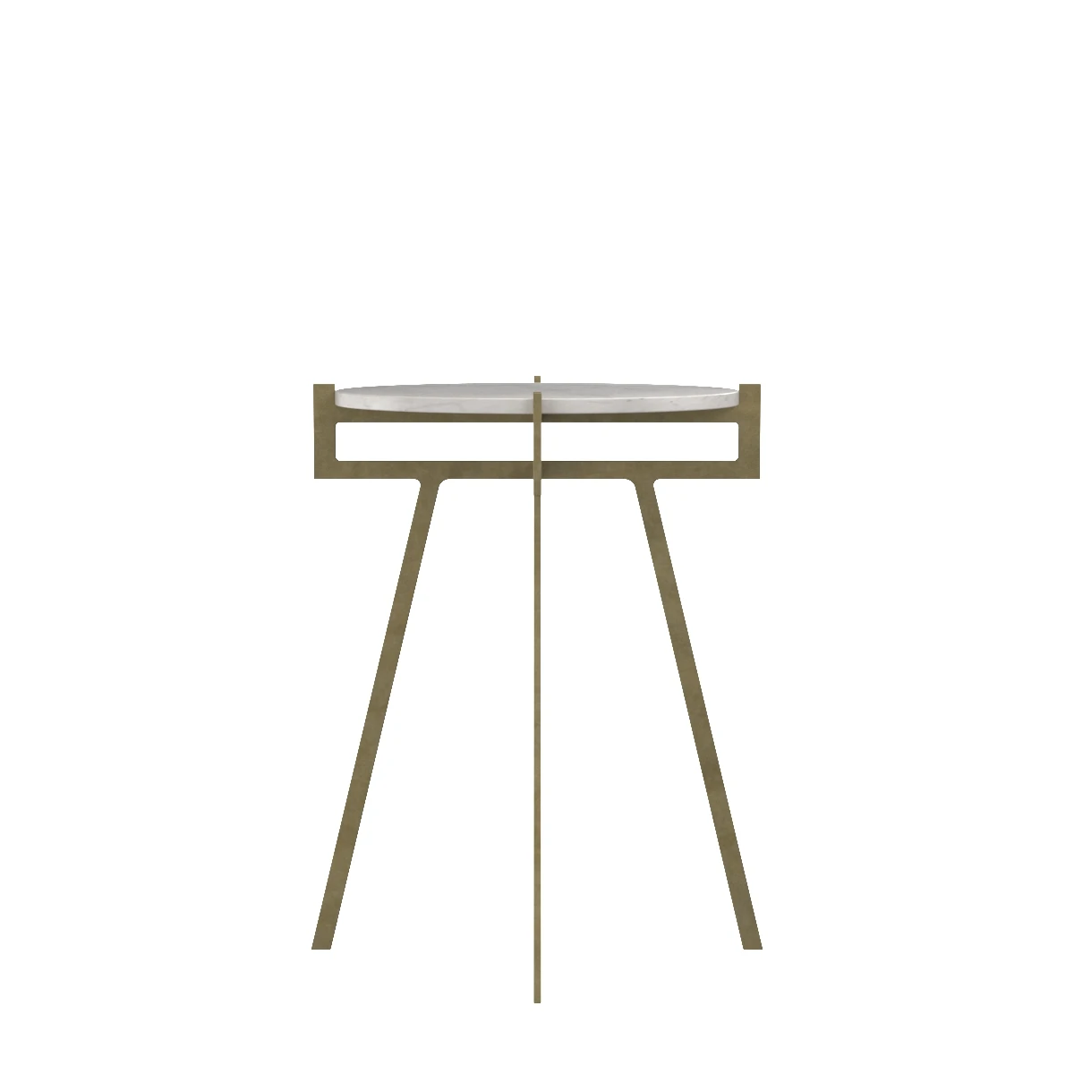 Anak Side White Table 3D Model_03