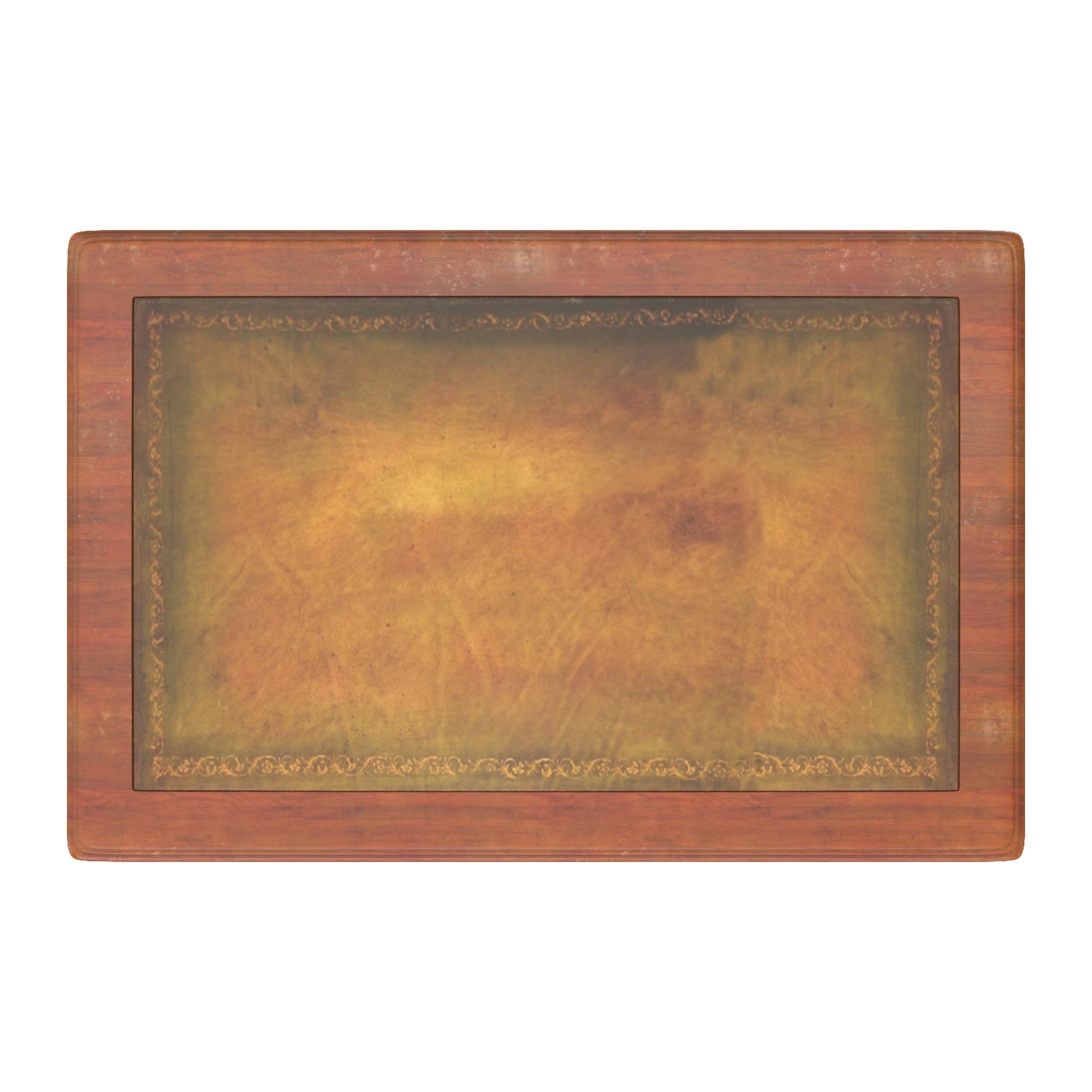 Antique Victorian Writing Table 3D Model_04