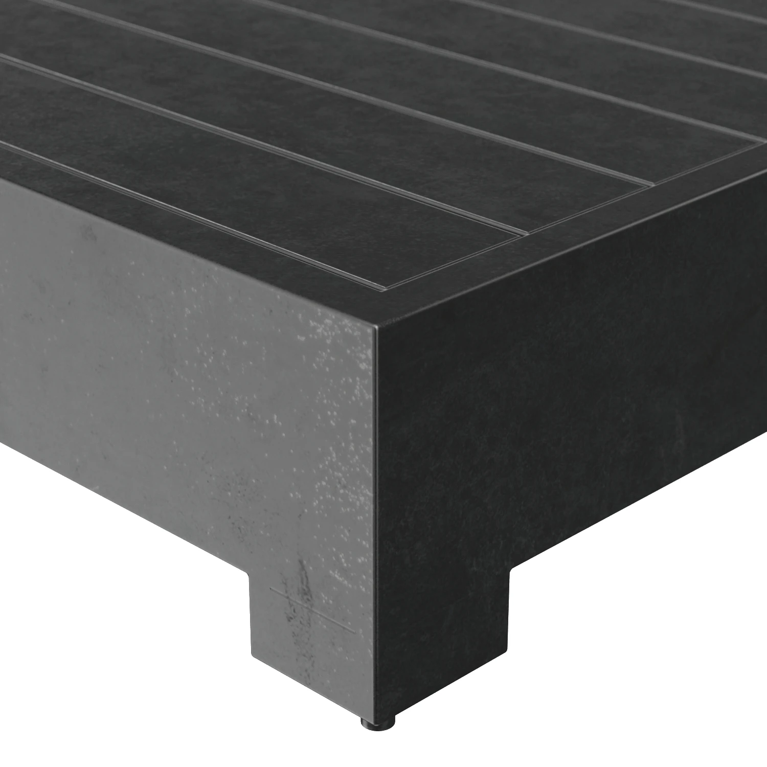 Belvedere Aluminum Rectangular Coffee Table 3D Model_05