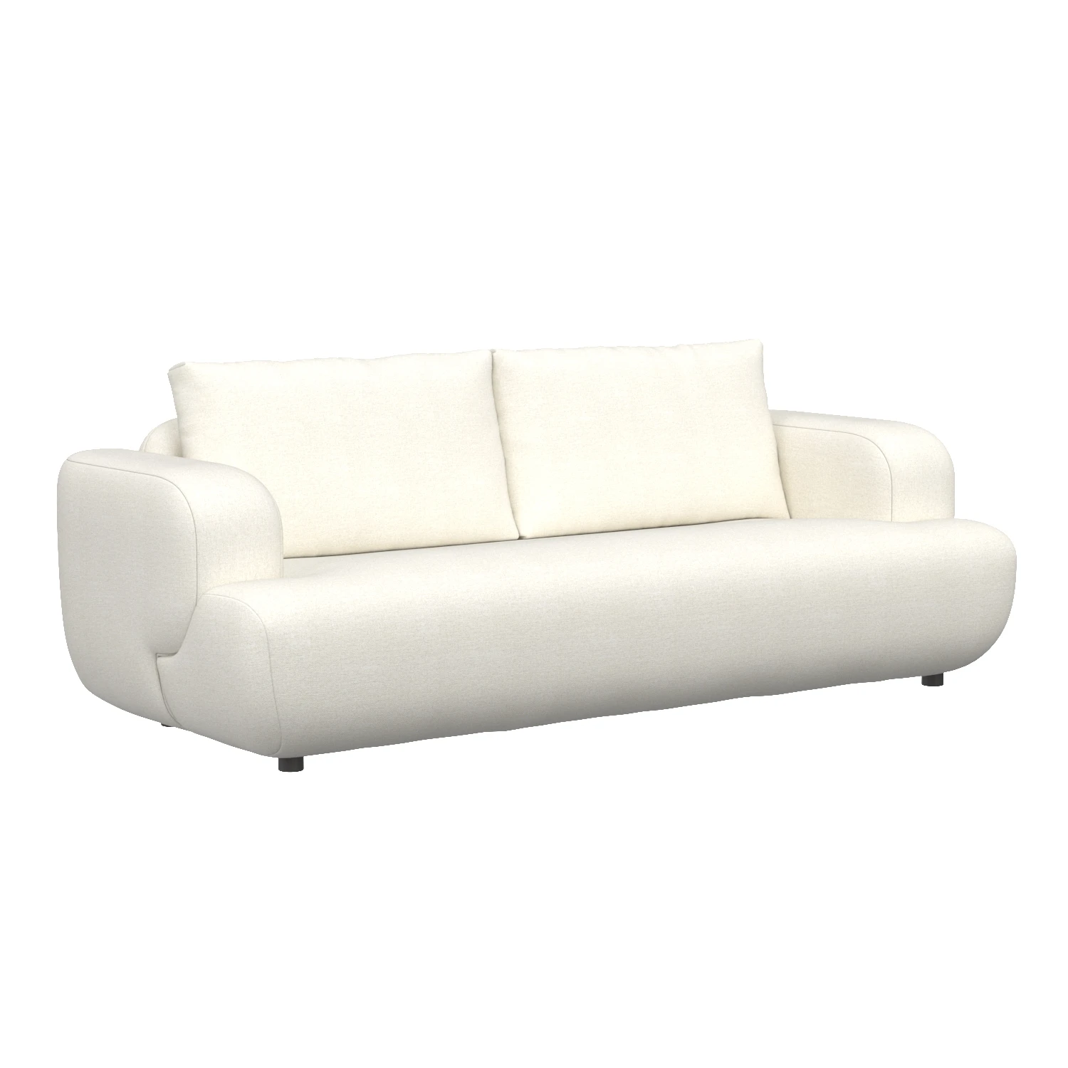 Benito Sofa-90in Plushtone Linen 3D Model_01