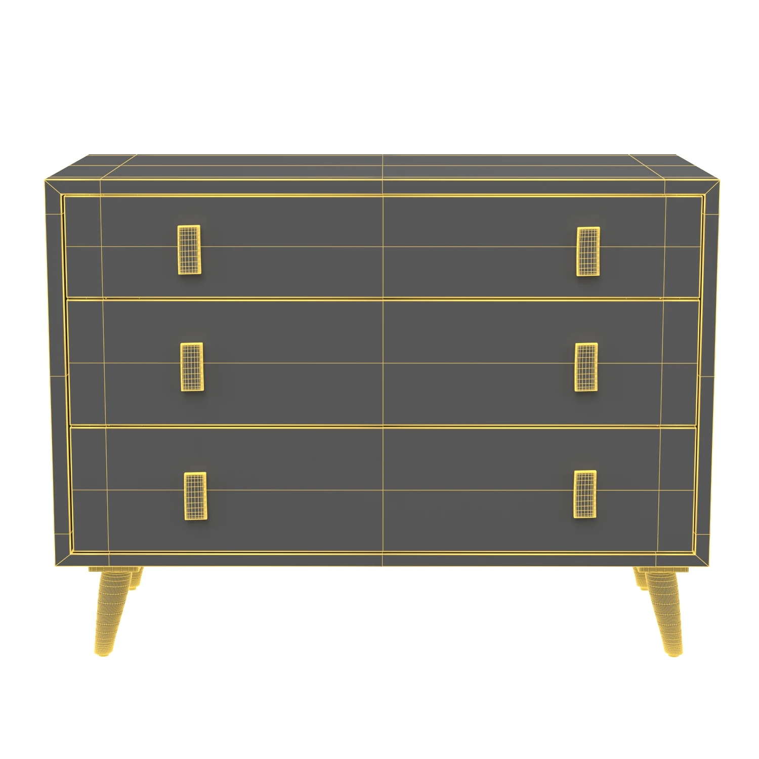 Blaize 3 Drawer Chest CHS6601A 3D Model_07