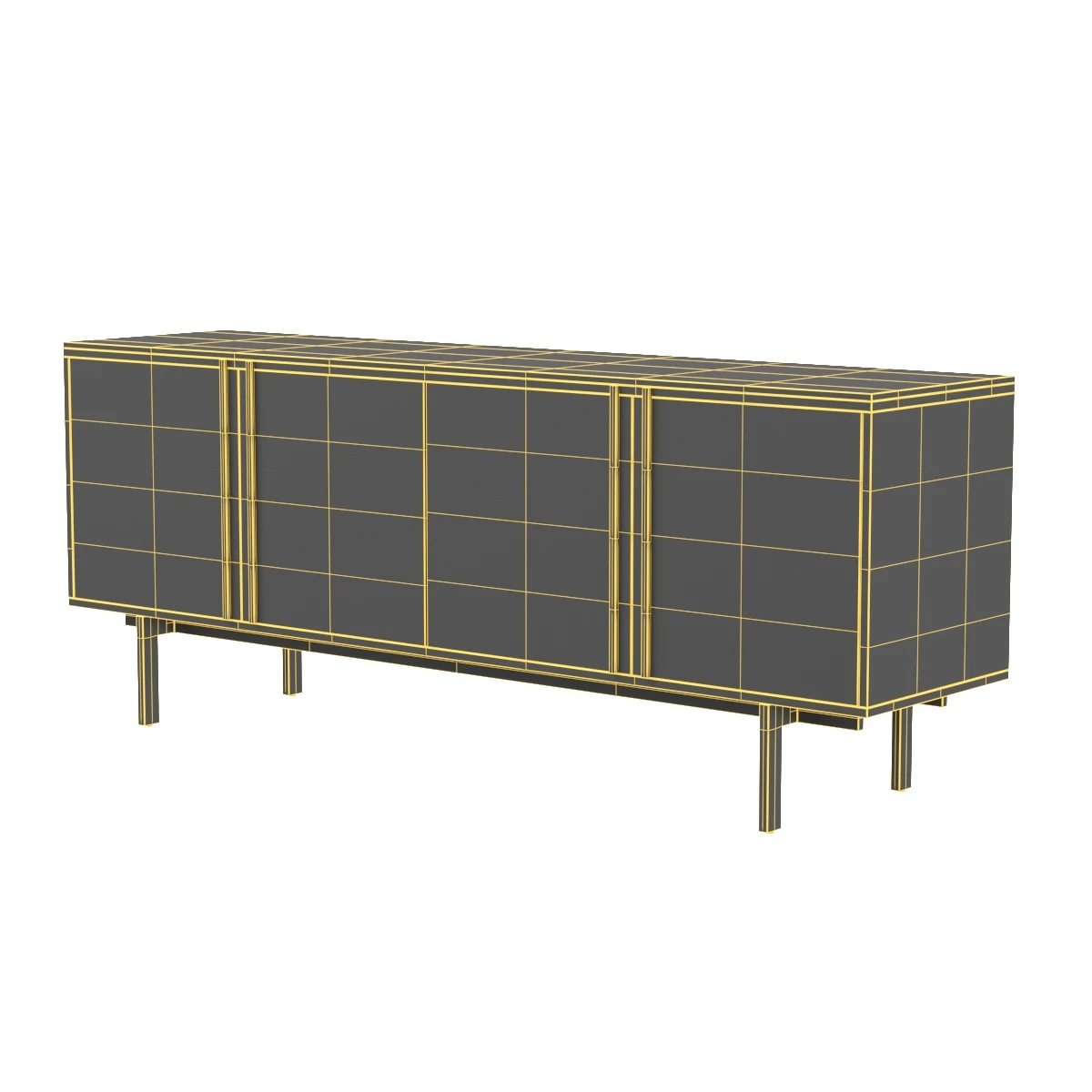 Briar Sideboard-Dark Brown 3D Model_07