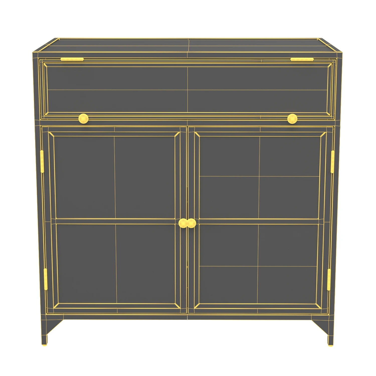 Brighton Entry Cabinet 3D Model_07