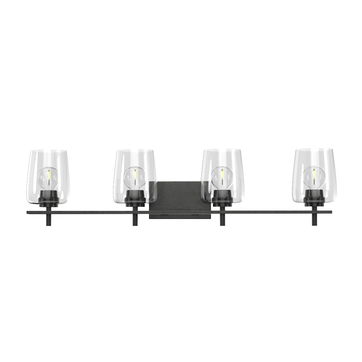 Calais Collection Four-Light New Traditional Matte Black 3D Model_07