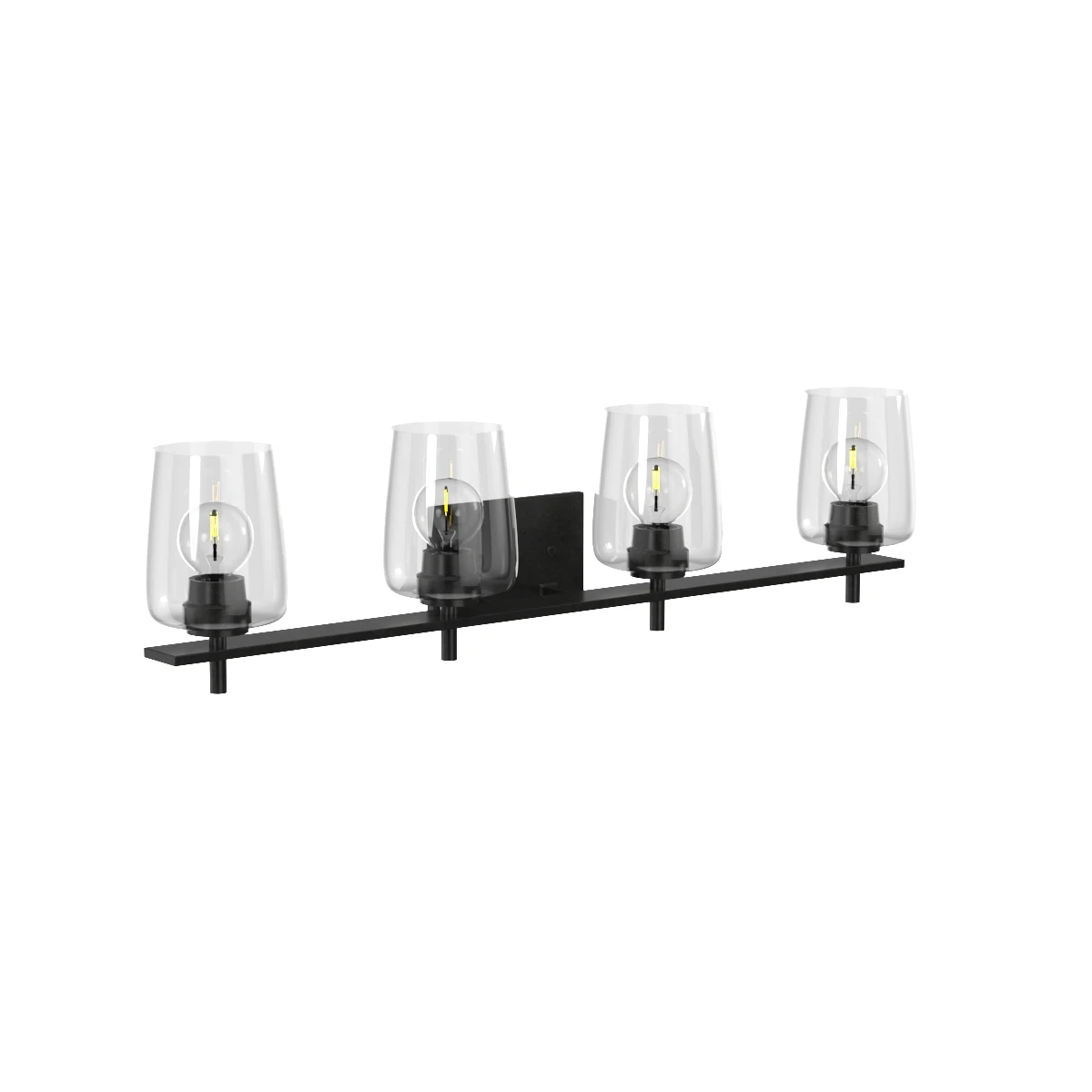Calais Collection Four-Light New Traditional Matte Black 3D Model_06