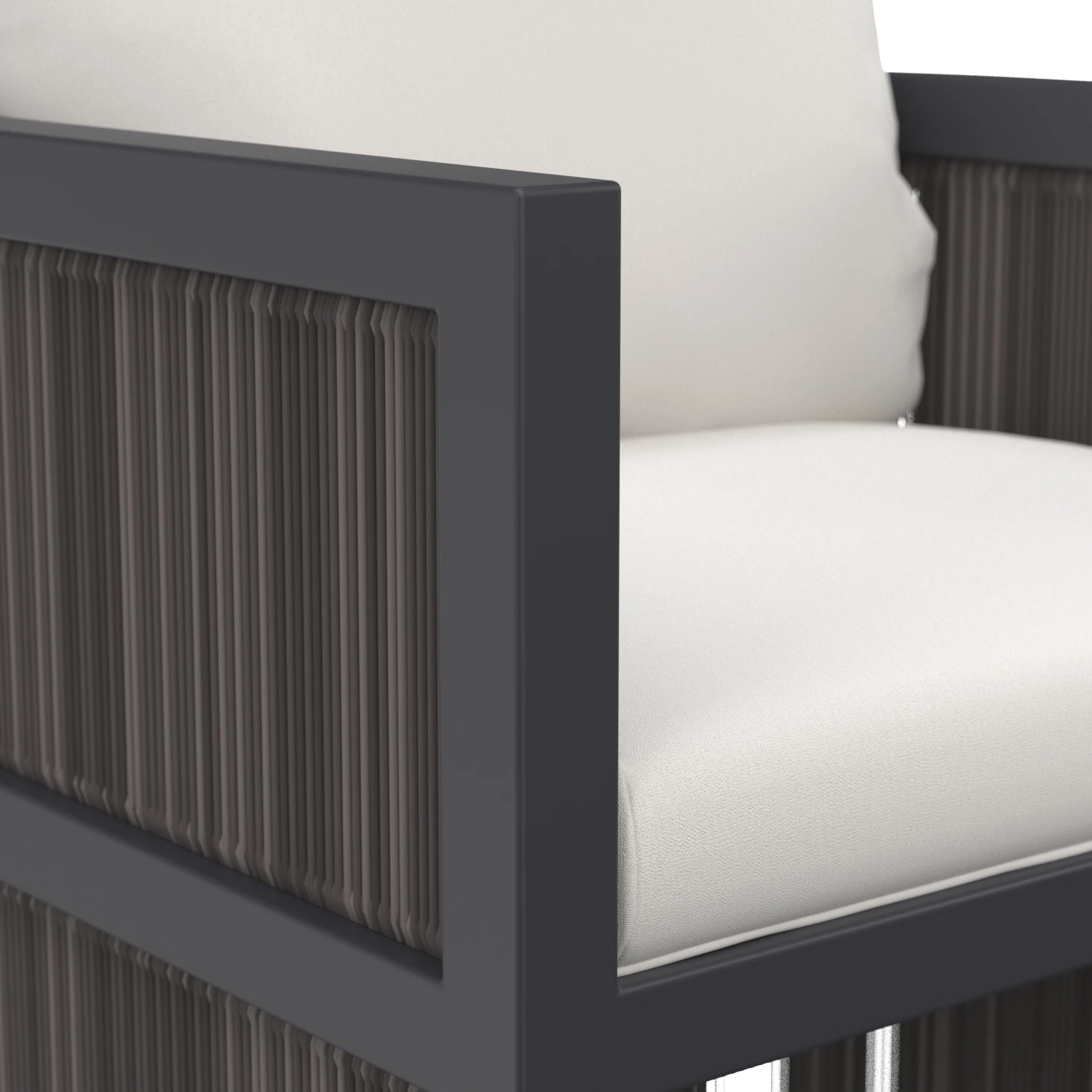 Capri Aluminum Dining Armchair 3D Model_05