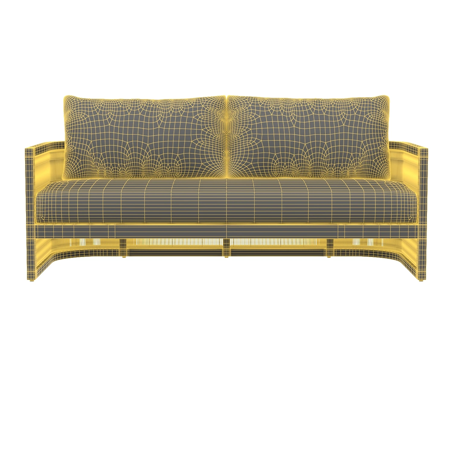 Capri Aluminum Sofa 3D Model_07