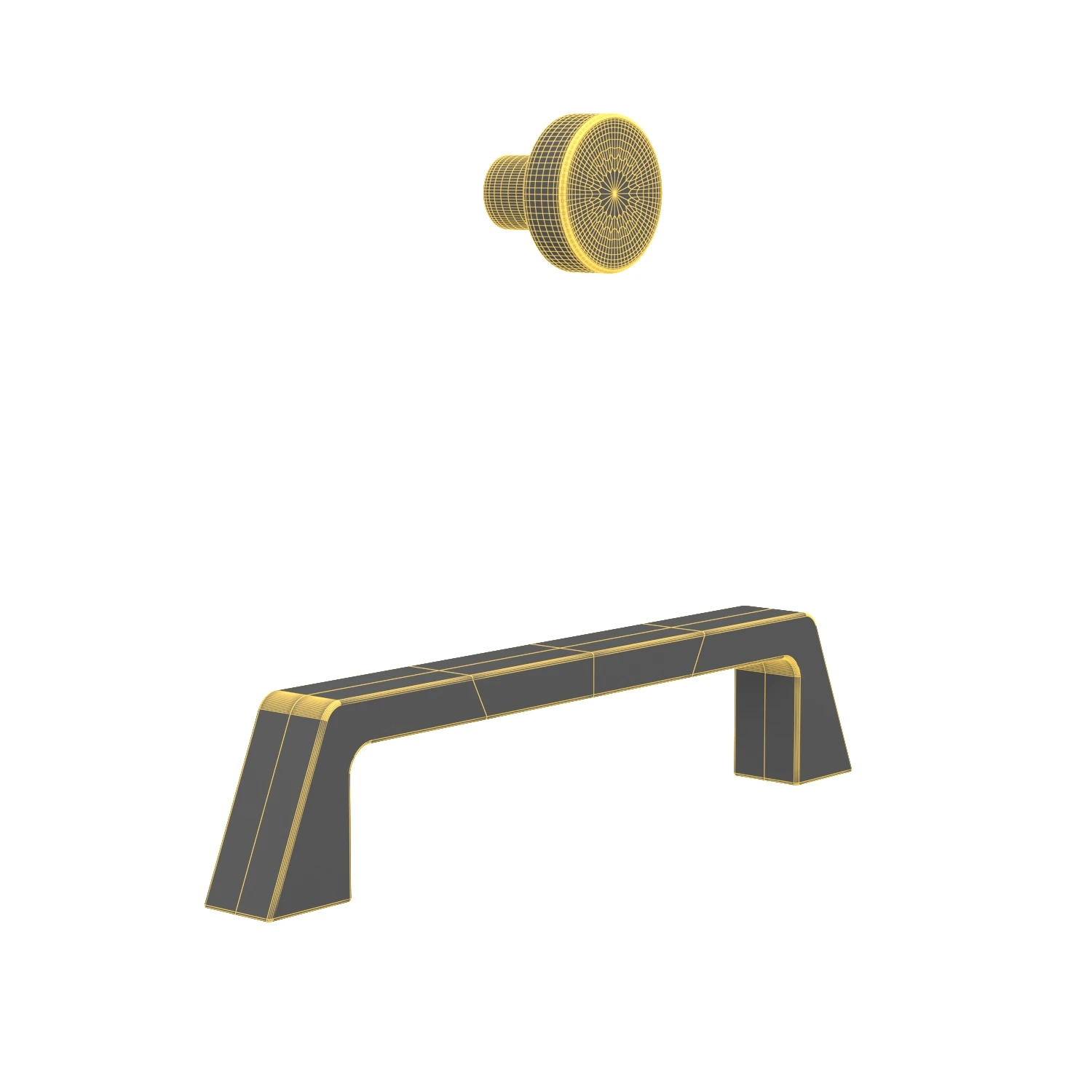 Center Handle Cabinet Pull BP55277BBR 3D Model_07