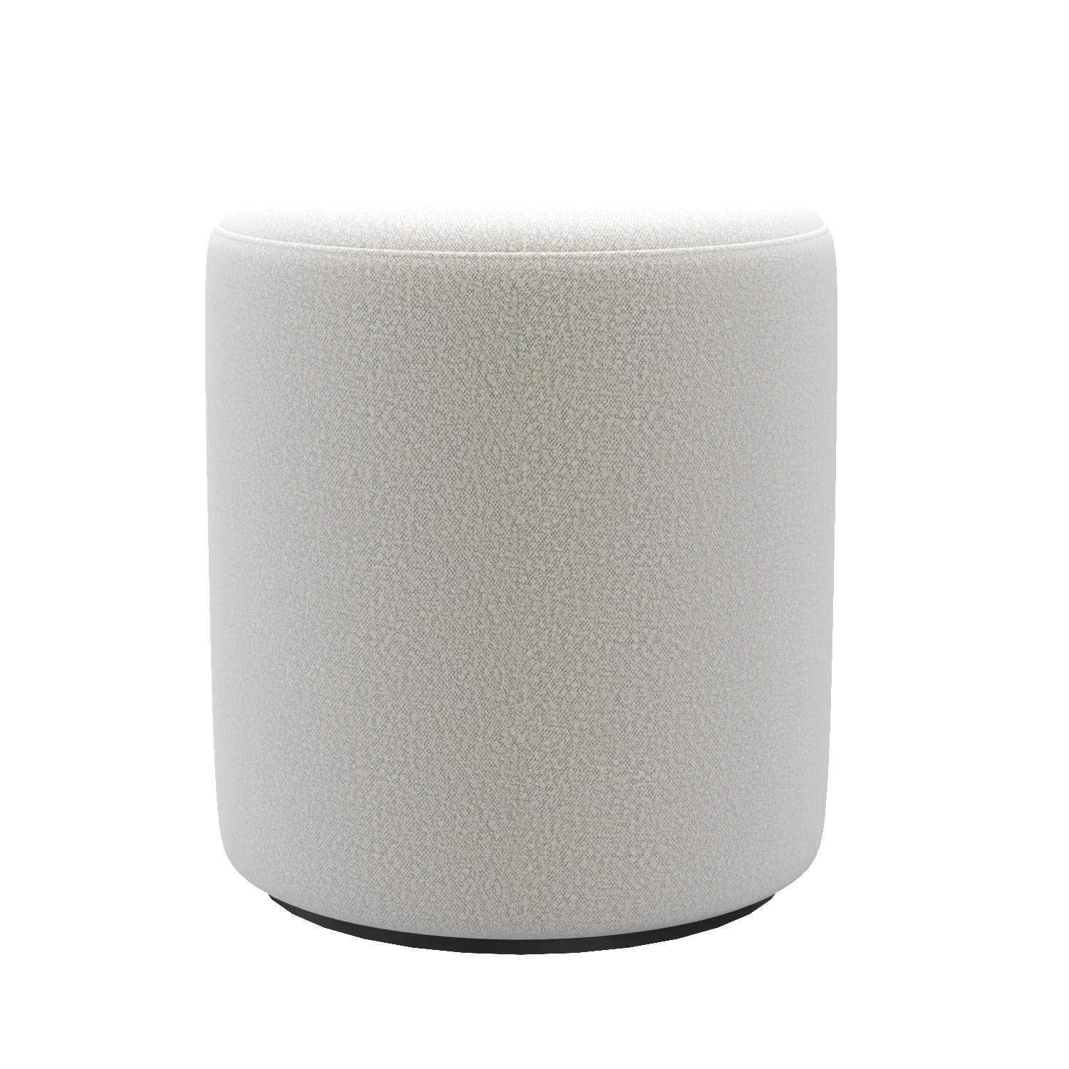 Cilo Ivory Boucle Ottoman 3D Model_01
