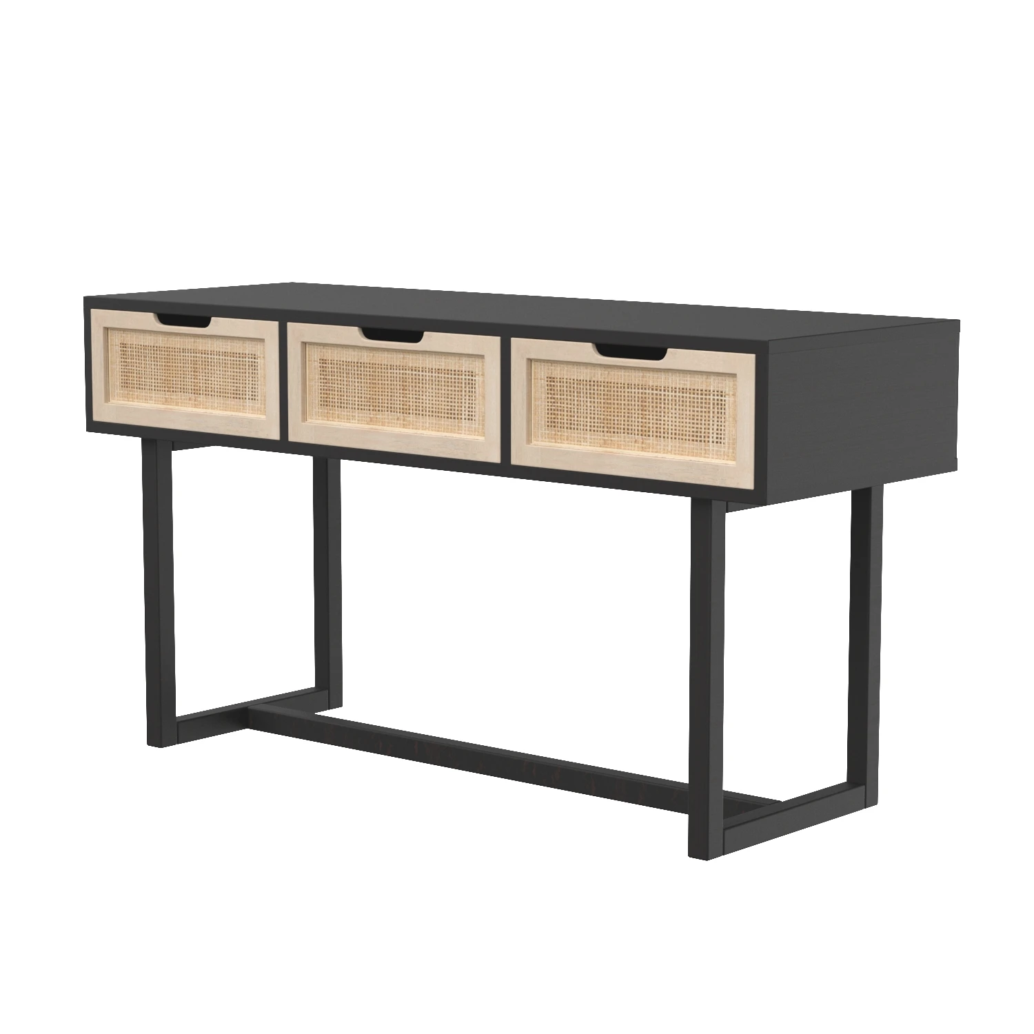 Clarita Console Table Black 3D Model_01