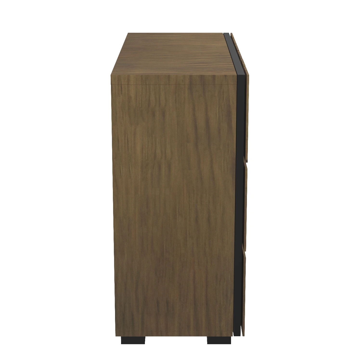 CYPRESS BROWN Two Door Dimensional Squares Wooden Cabinet 40 inch 3D Model_03