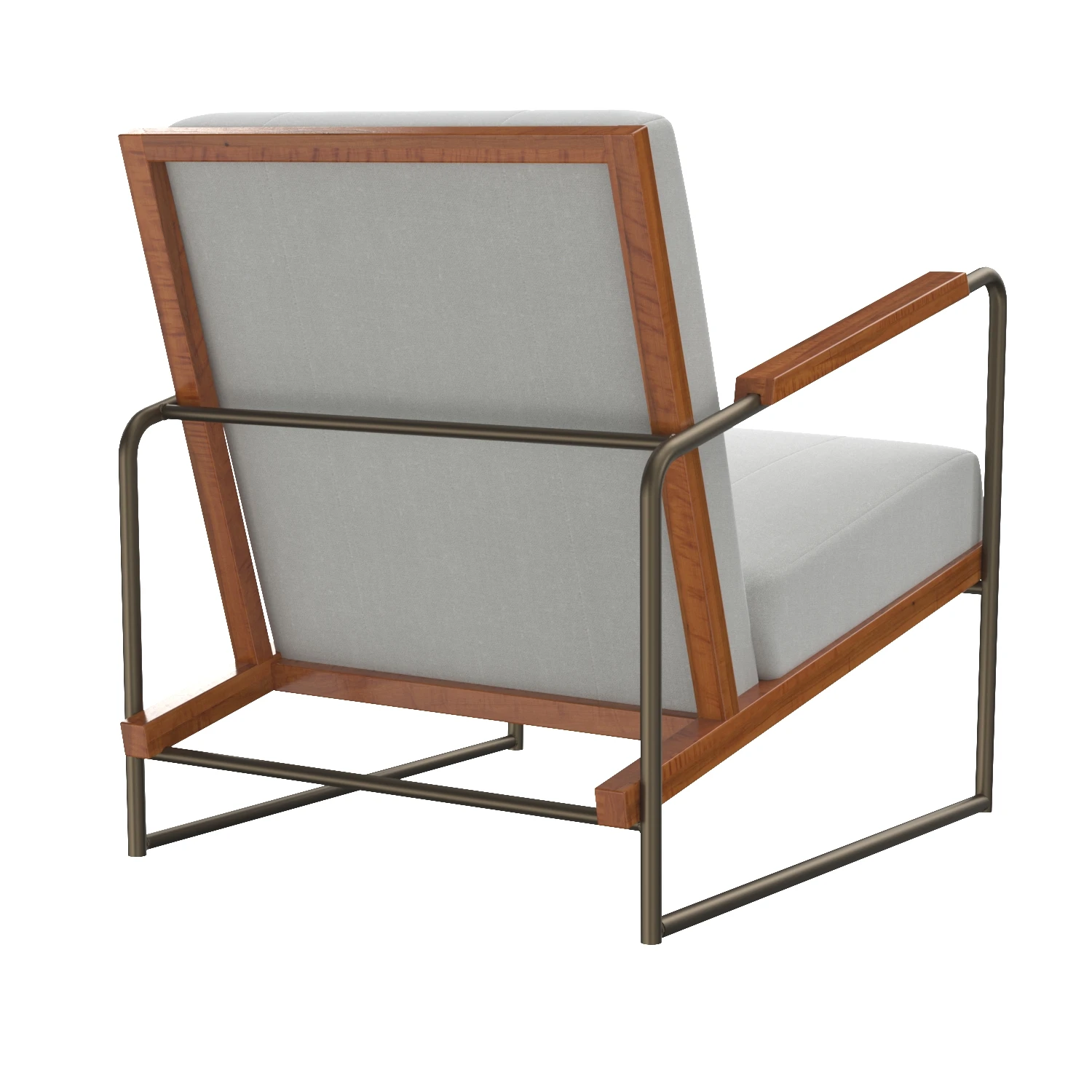 Damian Fabric Accent Arm Chair 3D Model_06