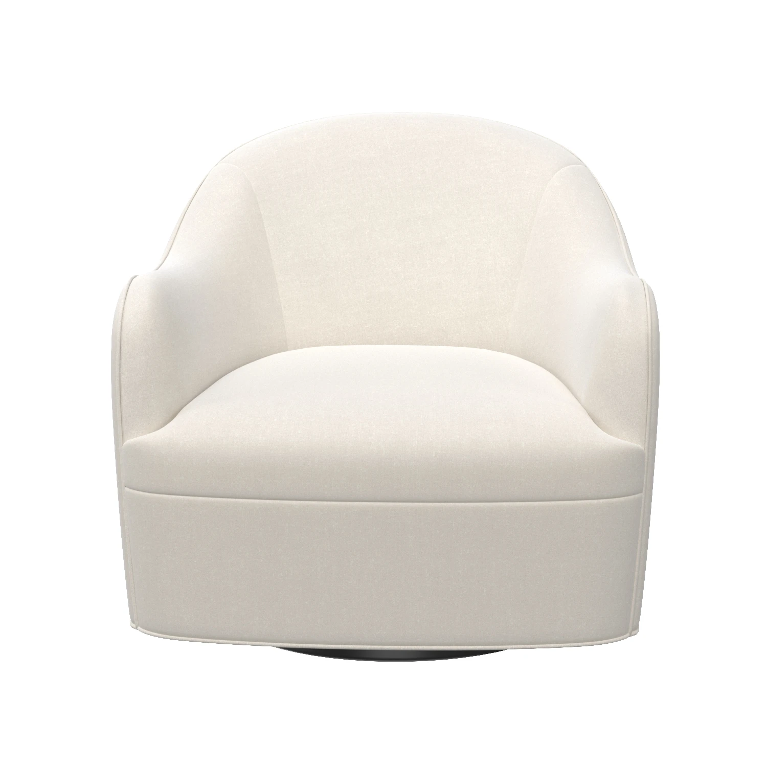 Delfino Chair Muslin Swivel Chair 3D Model_06