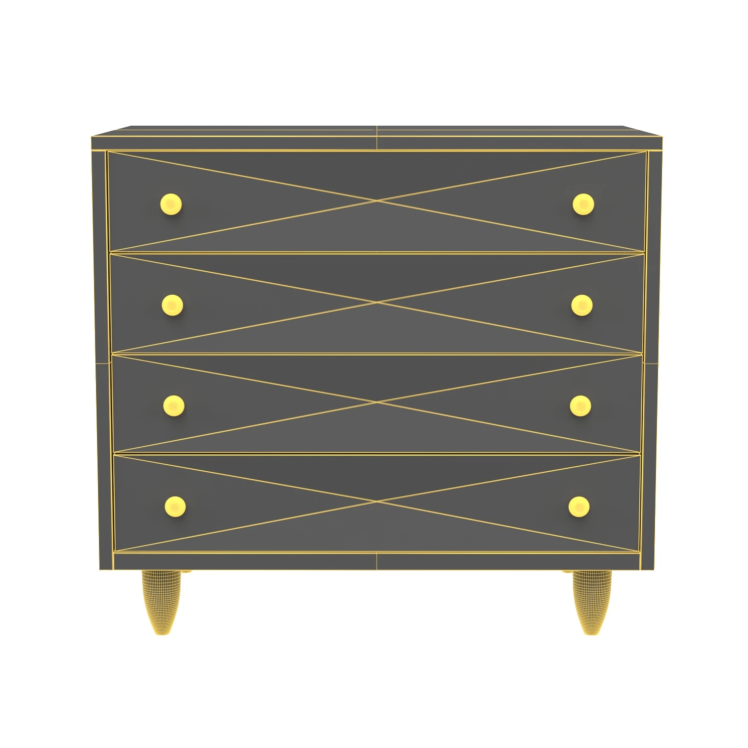 Diamond Chest Washed Walnut 3D Model_07