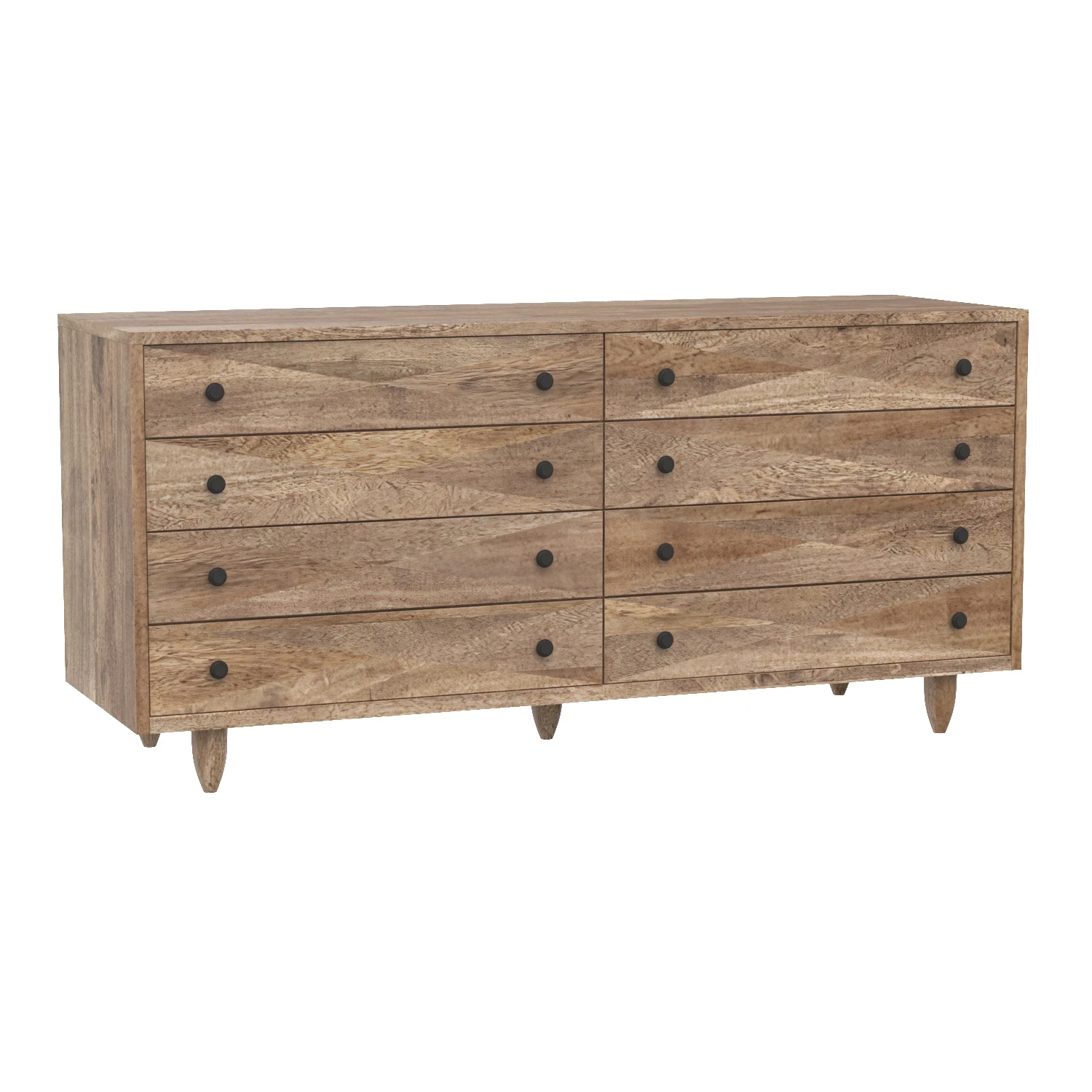 Diamond Double Chest Washed Walnut 3D Model_01